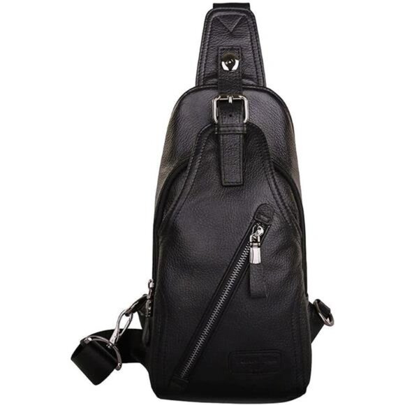 Sling Bag Crossbody Backpack for Travel Black7
